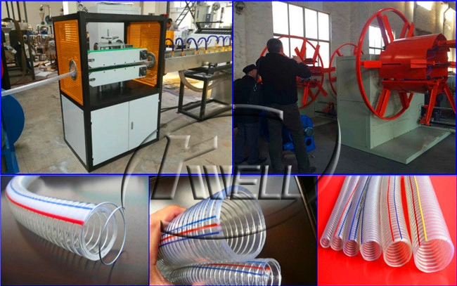 Flexible PVC Plastic Steel Wire Tubing Production Line PVC Pipe Recycling Extrusion Making Machine