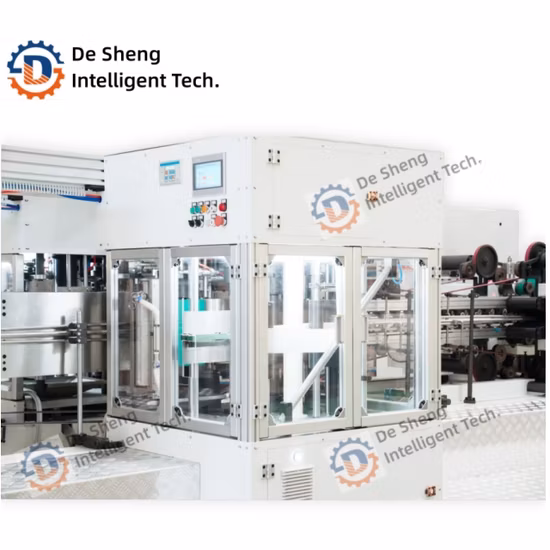 Máquina para fabricar bolsas de papel con válvula y cemento con fondo inferior